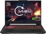 ASUS TUF A15 FA507NV 15.6” Full HD 144Hz Gaming Laptop AMD Ryzen R7-7735HS, NVIDIA GeForce RTX 4060, 16GB RAM, 512GB SSD