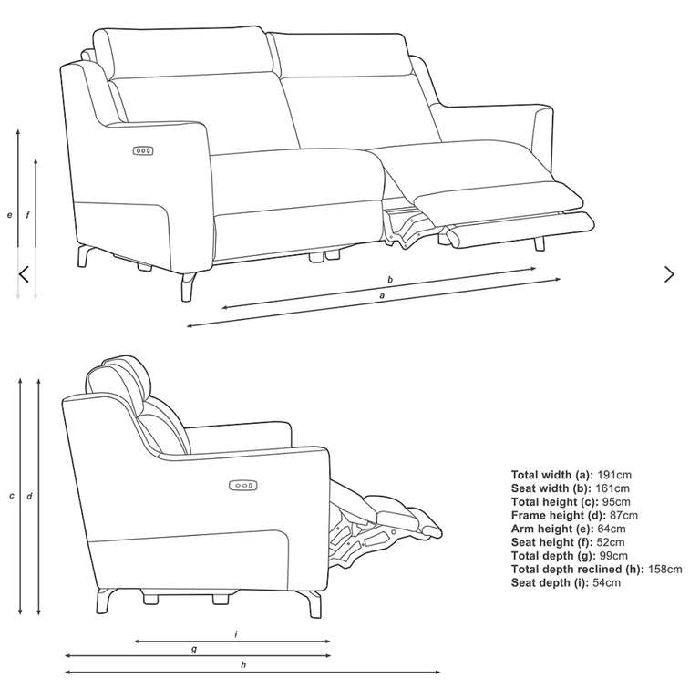 John Lewis & Partners Elevate Large 2 Seater Power Recliner Sofa Glitch - £100 Delivered @ John Lewis & Partners