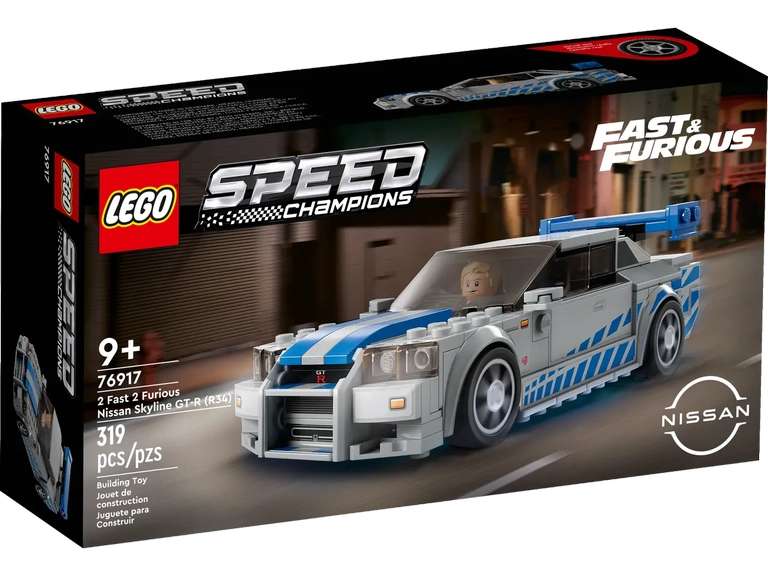 LEGO Speed Champions 2 Fast 2 Furious Nissan Skyline GT-R (R34) 76917 Age 9+ Years