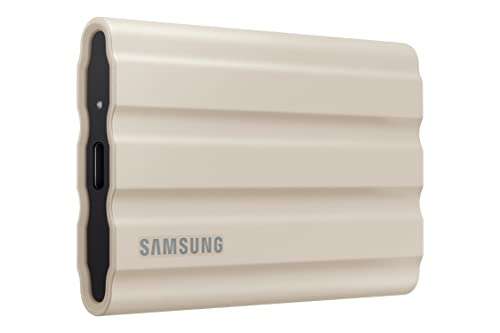 2TB - Samsung T7 Shield USB 3.2 Gen 2 Portable SSD - 1050MB/s, 3D TLC - £156.99 (£116.99 after £40 Samsung Cashback) @ Amazon