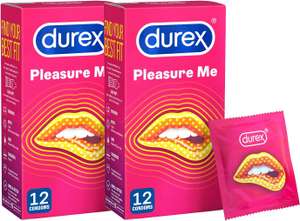 Durex - Pleasure Me Condoms (2 x 12 Pack) - Sold & Dispatched by Pennguin UK