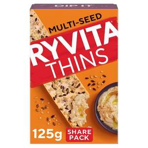 Ryvita Thins Multi-Seed 125g - 2 for £1 (69p each) Instore Grimsby
