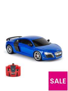 1:18 Scale Audi R8 Gt Blue Remote Control Car - £8.99 + £3 collection @ Very