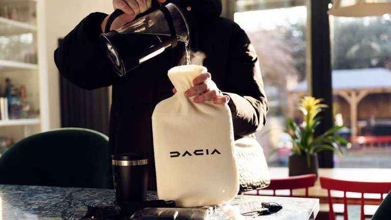 Dacia offers free hot water bottles, between 1st and 2nd February (Swansea / Manchester / London) @ Dacia
