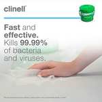 Clinell Universal Cleaning and Disinfectant Wipes Bucket - Pack of 225 - Multi Purpose Wipes, Kills 99.99% of Germs