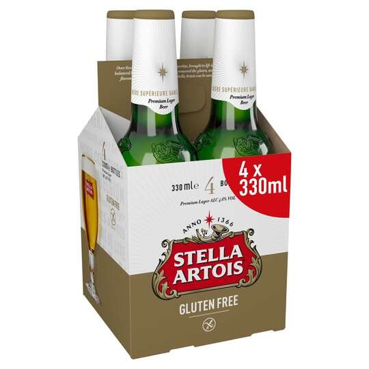 Stella Artois Gluten Free Beer 4x330ml - £2.99 instore @ Home Bargains, Morecambe