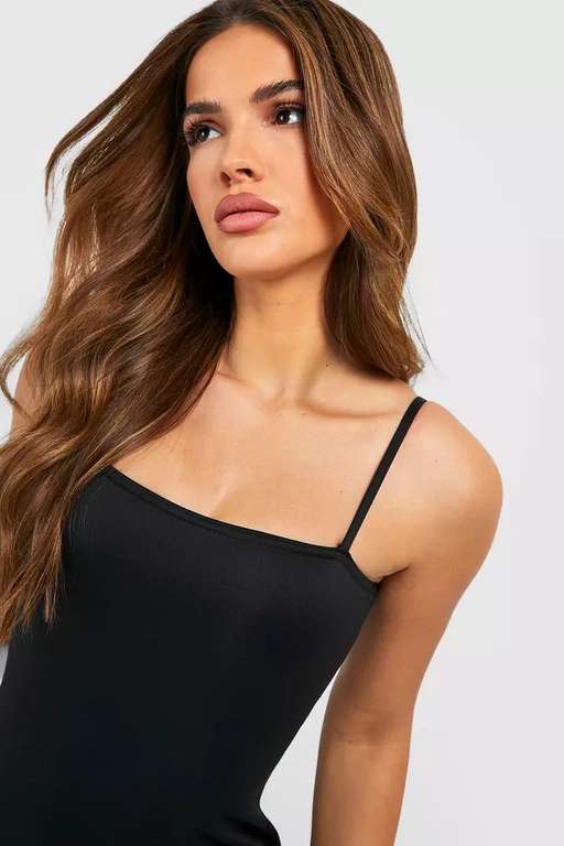 Strappy Mini Dress (in Black) - £4 + Free Delivery With Code - @ Debenhams sold by Boohoo
