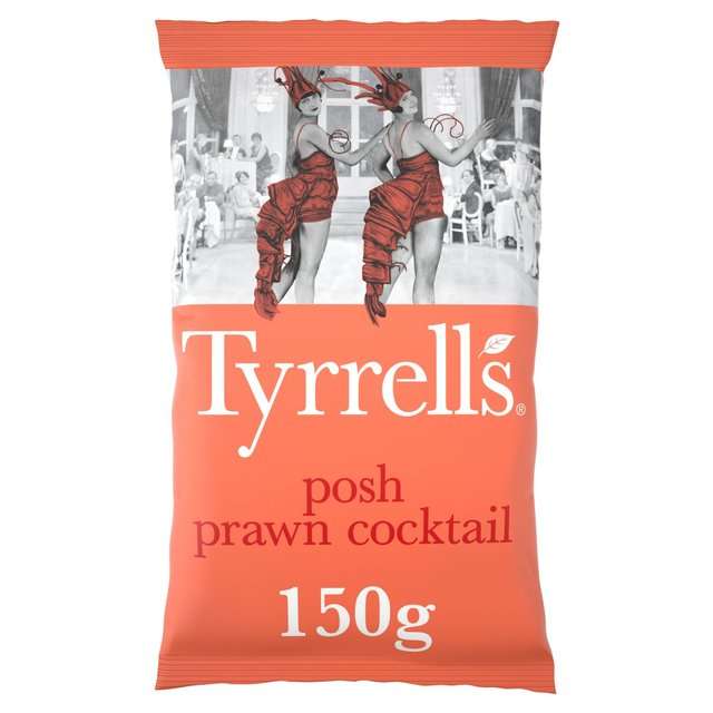 Tyrrells Posh Prawn Cocktail Sharing Crisps 150g £1.37 (Minimum Order / Delivery Fees Apply) @ Ocado