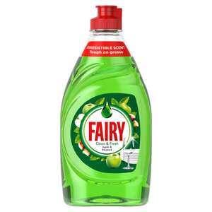 Fairy Washing Up Liquid - apple 320ml or eucalyptus 383ml 50p @ Asda BERWICK-UPON-TWEED