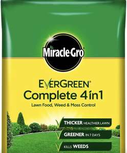 Miracle-Gro EverGreen Complete 4-in-1 Lawn Food, Weed & Moss Killer - 360m2 - £15 (Free Collection) @ Homebase