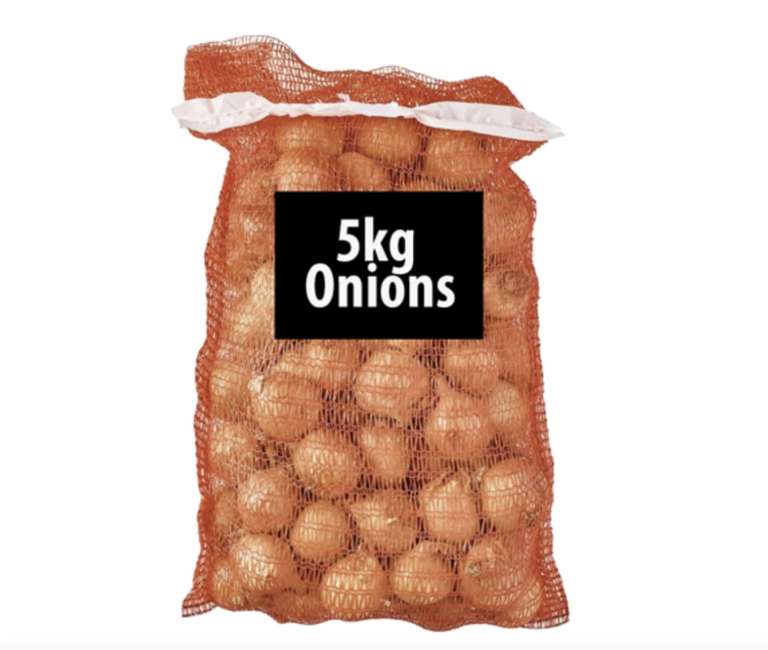 Onions 5kg for £2.99 @ Farmfoods