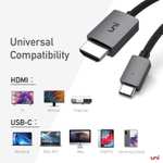 uni USB C to HDMI Cable, [4K, High-Speed] USB Type-C to HDMI for Home Office, [Thunderbolt 3/4 Compatible] Sold by Yooyee FBA