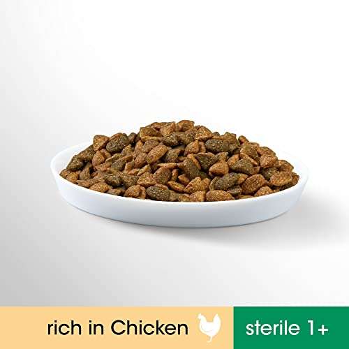 2.8 kg (Pack of 3) Perfect Fit Dry Cat Food Adult Sterile 1+ £13.96 @ Amazon