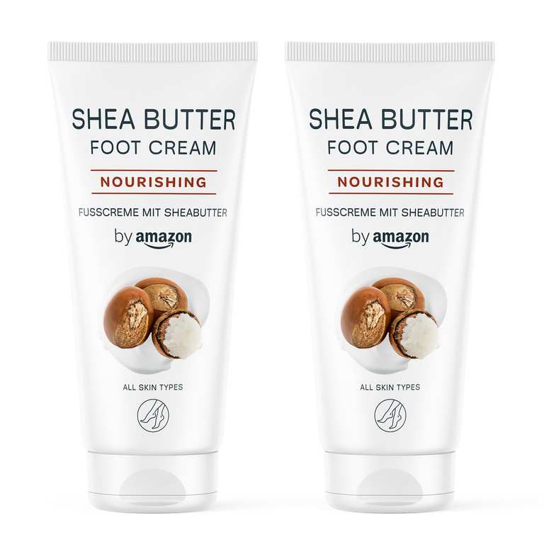 Amazon Shea Butter Foot Cream, 2 x 100ml (Delayed Dispatch)