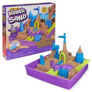 Kinetic Sand, Deluxe Beach Castle Playset with 1.13kg of Beach Sand, Includes Moulds and Tools