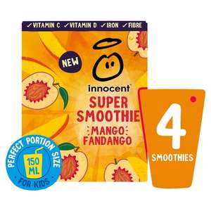 Innocent Super Smoothie Mango Fandango 4 x 150ml - £2 @ Morrisons