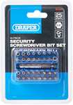 Draper 82406 Security Bit Set - Silver (33-Piece) £5.75 @ Amazon
