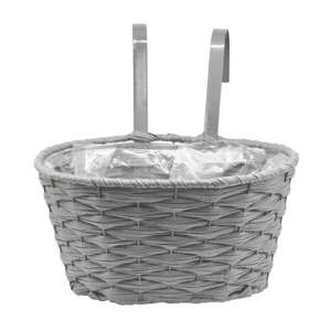 12in Faux Rattan Hanging Planter - Slate - £5.97 with free click and collect @ Homebase