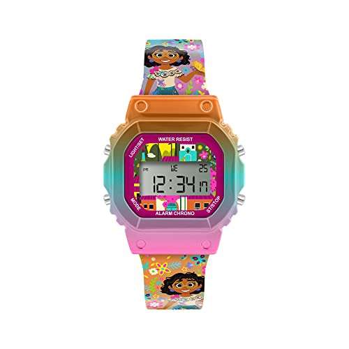 Disney Girl's Digital Quartz LCD Watch with Silicone Strap - with 1 year guarantee