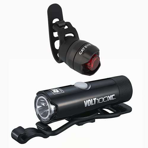 Cateye Volt 100XC / ORB Battery Bike Light Set, Black - £15.99 @ Amazon