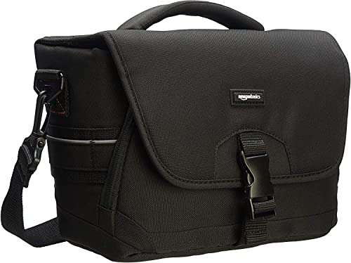 Amazon Basics DSLR Gadget Messenger Bag Medium, Black with Grey Interior £11.14 @ Amazon