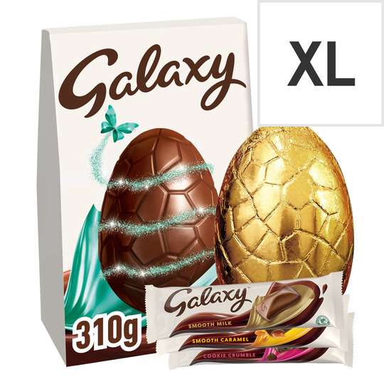 XL Easter Eggs e.g. Galaxy Chocolate Egg 310G / Twix White Chocolate Egg 316G - £3.50 (Clubcard price) @ Tesco