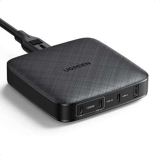 UGREEN 100W USB C Charger 4-Port Type C Power Adapter PD Desktop Charger - £51.69 with code @ MyMemory