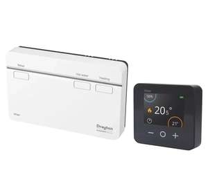 Drayton Wiser Wireless Heating & Hot Water Internet-Enabled 2-Channel Smart Thermostat Kit Anthracite