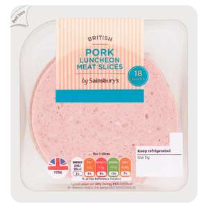 Sainsbury's Pork Luncheon Meat Slices x 18 - 250g - Nectar Price