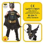 Rubie's Official Batman Black Deluxe Child's Costume, Superhero Fancy Dress (Age 7-8) - Very Good sold by Amazon Warehouse