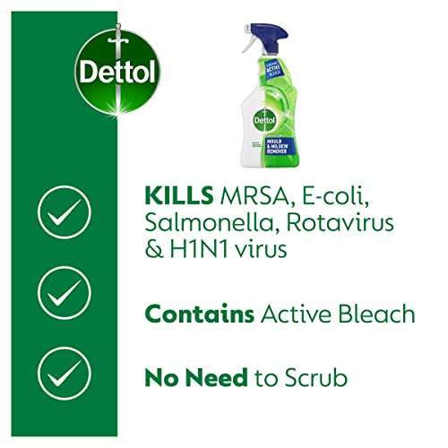 Dettol Anti-Bacterial Mould and Mildew Remover, 750 ml, Pack of 3 (Packaging may vary) - £8.48 @ Amazon