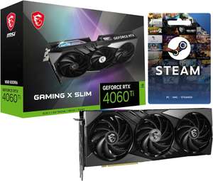 MSI GeForce RTX 4060 Ti GAMING X SLIM 8G Graphics Card + £40 Steam Wallet Code