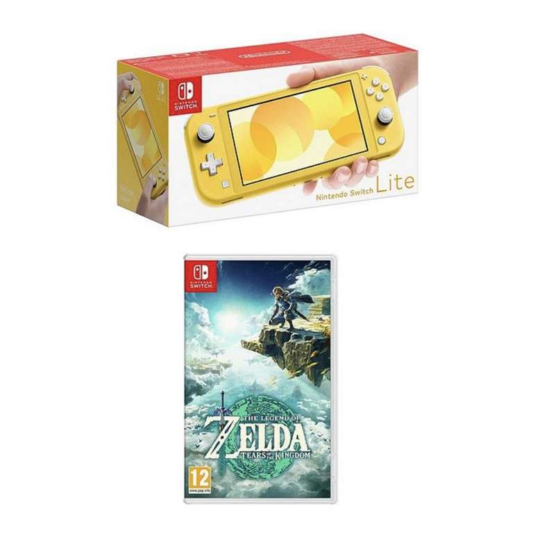 Nintendo Switch Lite console (Blue, Turquoise, Yellow, Coral) with Zelda Tears of the Kingdom game - £214.99 Free Click & Collect @ Very