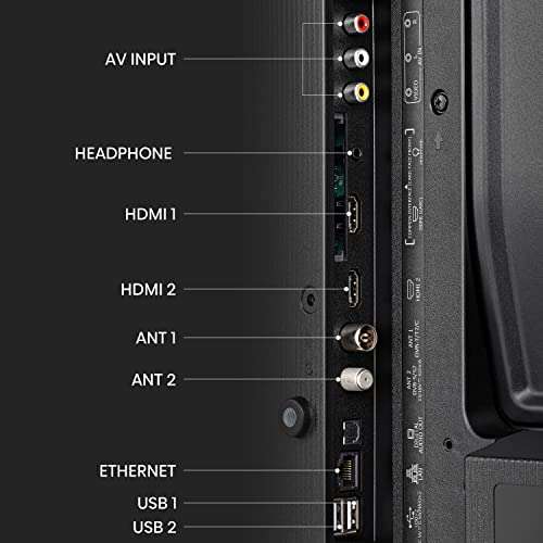 Hisense 40 Inch FHD VIDAA LED Smart TV 40A4KTUK - Natural Enhancer, HDMI, Share to TV, 2023 New Model, Operating System VIDAA
