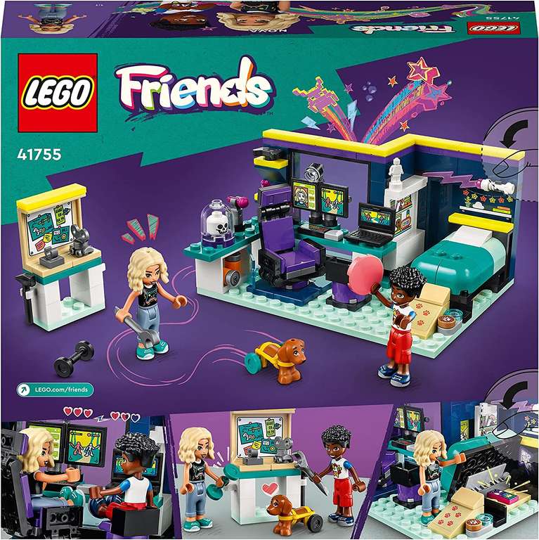 LEGO 41755 Friends Nova's Room Gaming Themed Bedroom £10 @ Amazon