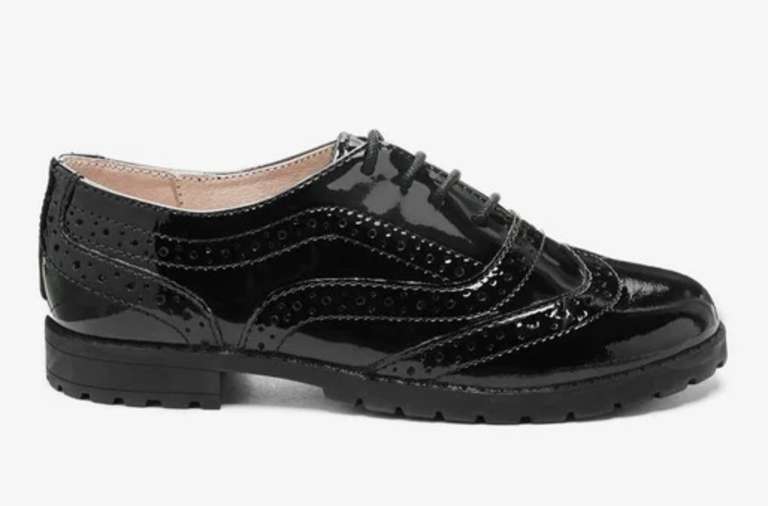 Girl’s Standard Fit (F) School Leather Chunky Brogues £8 other design £9 below free click & collect @ Next