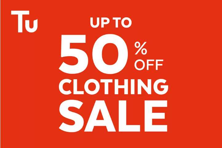 Up to 50% off Clothing Sale with Free Click and Collect at Argos