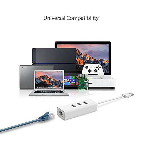 TP-Link UE330 3-Port USB 3.0 Hub and Gigabit Ethernet 2-in-1 USB Adapter, USB to RJ45 Lan Wired Adapter £16.99 @ Amazon