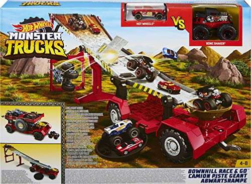 Hot Wheels GFR15 Monster Trucks Downhill Race and Go Track Set £21.99 at Amazon