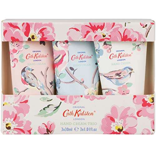 Cath Kidston Blossom Birds Assorted Hand Cream Trio Gift Set, Enriched With Shea Butter, 3 x 30ml : £3.49 / £3.14 Subscribe & Save @ Amazon