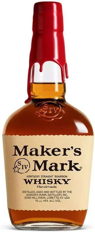 Maker's Mark Kentucky Straight Bourbon Whisky 45% ABV 70cl