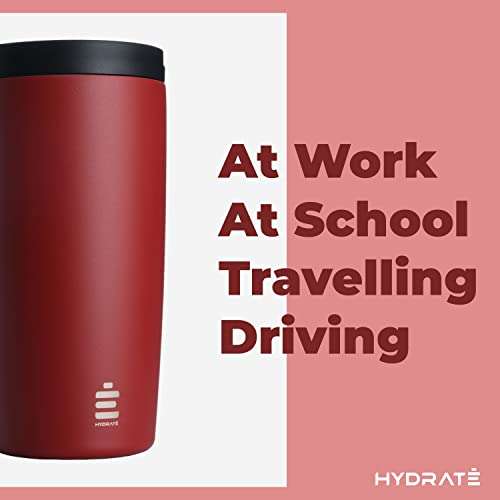 Reusable 500ml Travel Mug with Leak Proof Lid W/code Sold by Hydrate Bottles Shop FBA