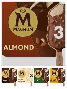 Magnum 3x100ml Stick Packs Almond/Vanilla/White Choc/Mint/Salted Caramel 3x100ml