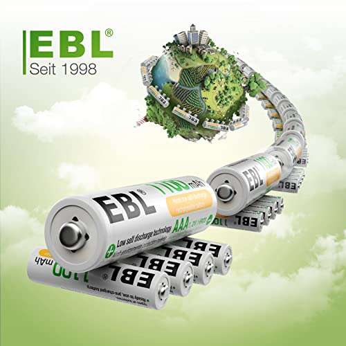 8x EBL AAA Rechargable 1100mah - £6.59 (with Applicable Voucher) - Sold by EBL UK / Fulfilled by Amazon