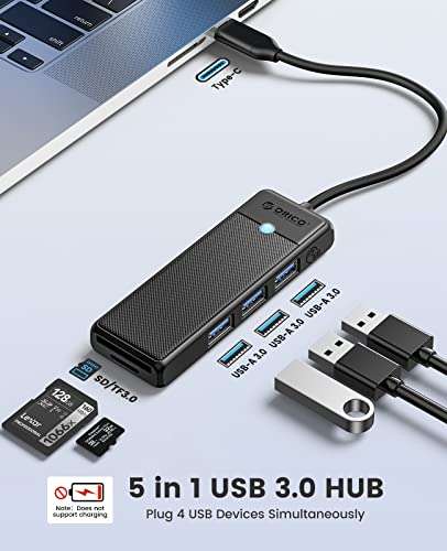 USB 3.0 Hub, ORICO USB Hub - w/Code, Sold By ORICO Official Store FBA