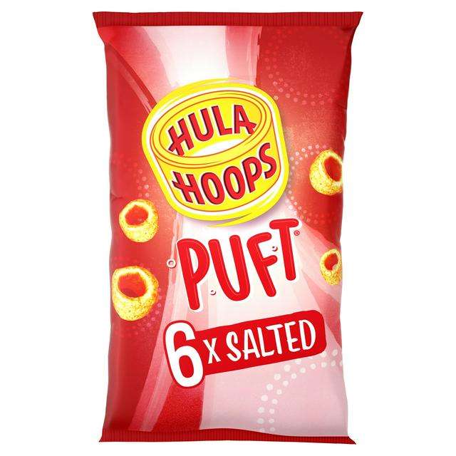 Hula Hoops Puft Salted Crisps 6x15g - £1 (Nectar Price) @ Sainsbury's