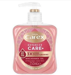 Carex Advanced Care with Macadamia Oil Handwash 250ml for 55p Free Click & Collect @ Superdrug