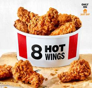 KFC - 8x free hot wings with a £20 spend @ Just Eat