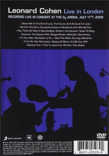 Leonard Cohen: Live In London [DVD] [2009] - £4.28 @ Amazon