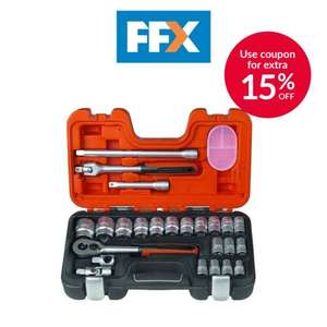 Bahco S240 24 Piece Socket Set 1/2" Square Drive £50.14 with code @FFX Ebay